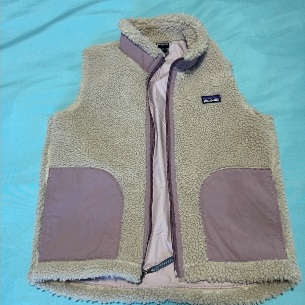 Patagonia Cream Fleece Vest